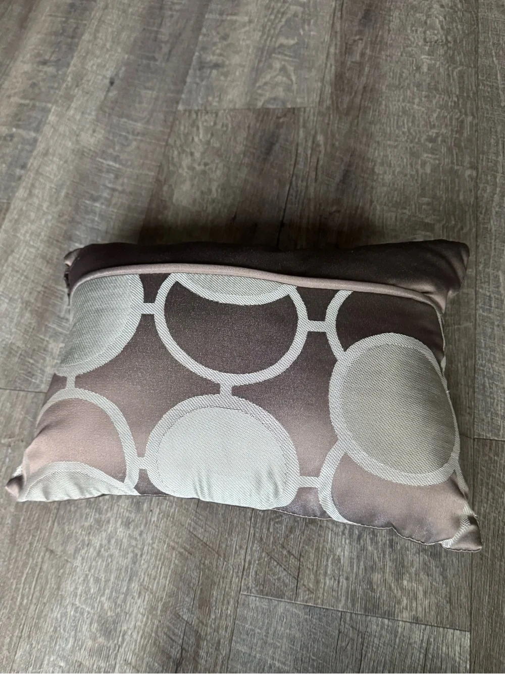 Decorative Brown and Cream Geometric Throw Pillow - Home Accents